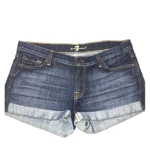7 For All Mankind Denim Shorts sz 29 or 8